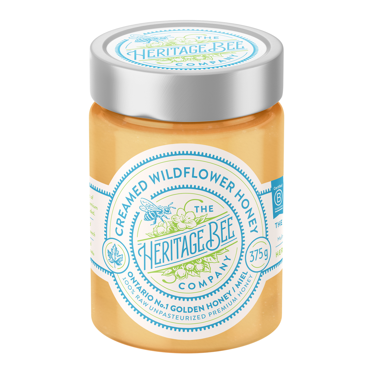 Heritage Bee Co. - Creamed Wildflower Honey - 375 g (13.2 oz)