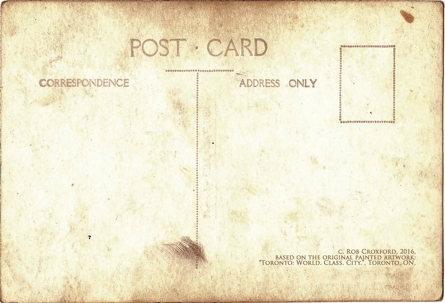 A World Class City Postcard 5" X7"