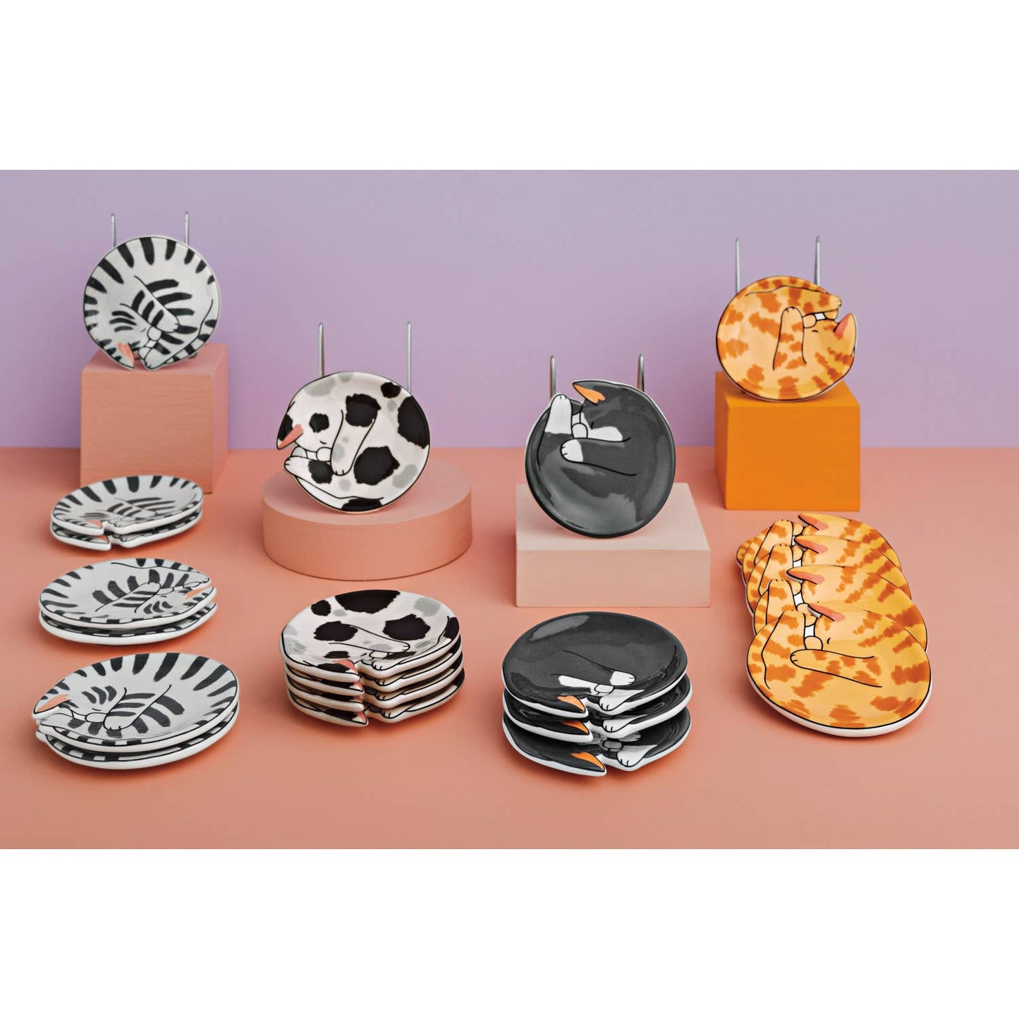 Danica Brands - Meow & Furever Trinket Tray Pack Set of 24 Assorted