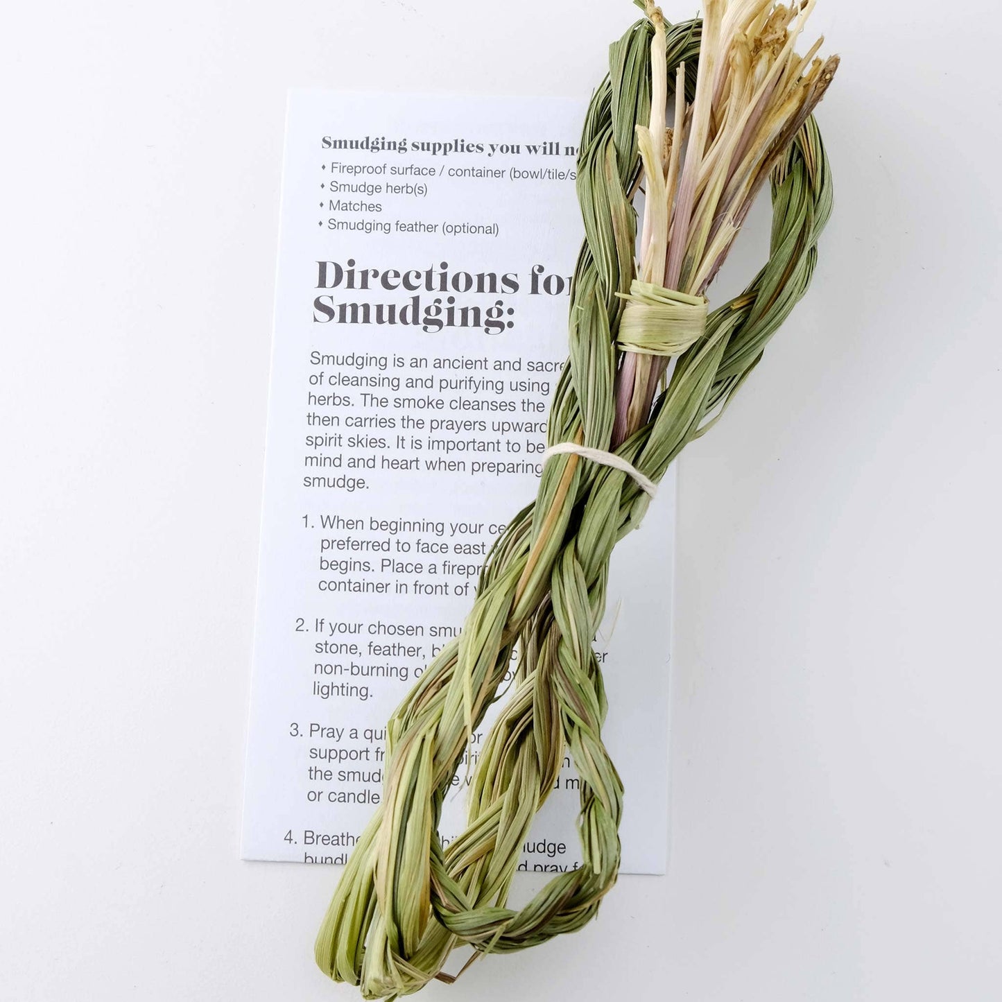 Monague Indigenous Crafts & Gifts - Smudge - Sweet Grass Braid