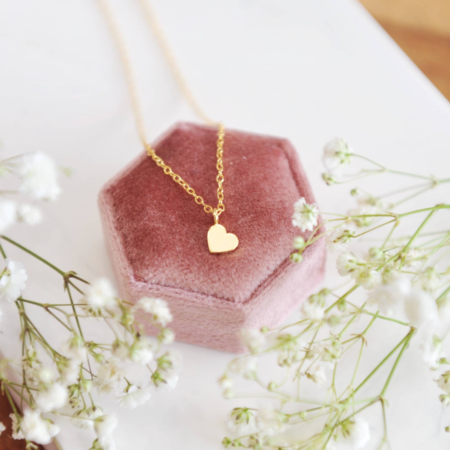 Oh So Lovely - Addi Dangle Heart Necklace: Silver