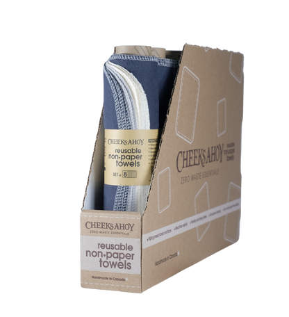 Cheeks Ahoy - Pre-Rolled Reusable Non•Paper Towels 8pk