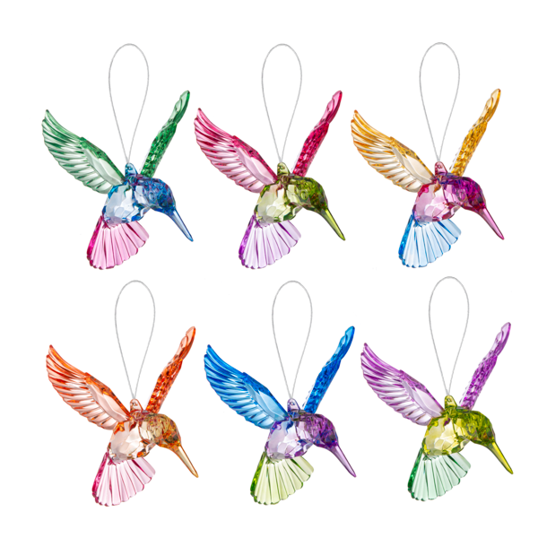 Meadow Hummingbird Acrylic Ornaments