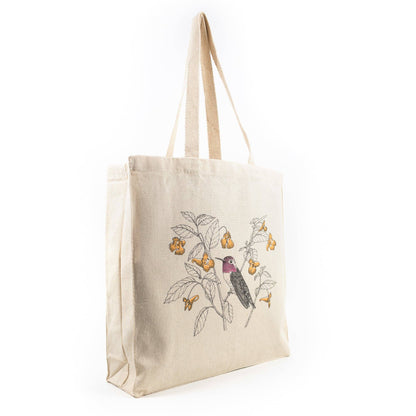 Letterpress - Tote Bag: Anna's Hummingbird