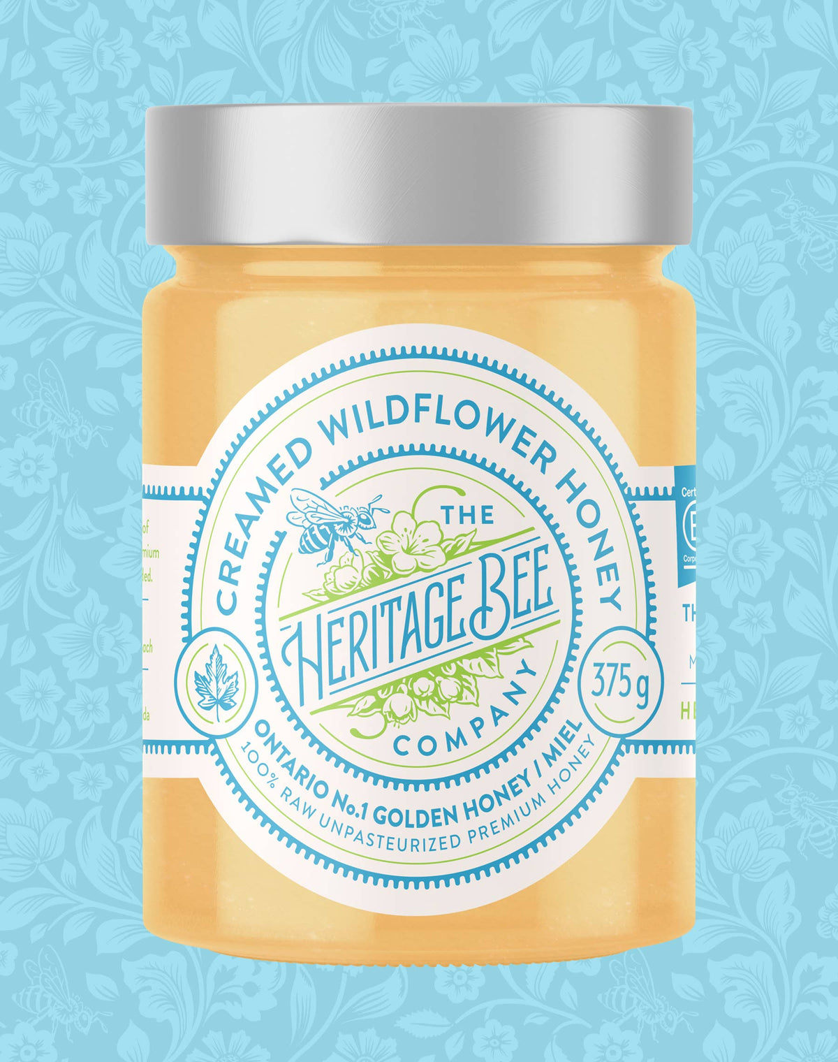 Heritage Bee Co. - Creamed Wildflower Honey - 375 g (13.2 oz)