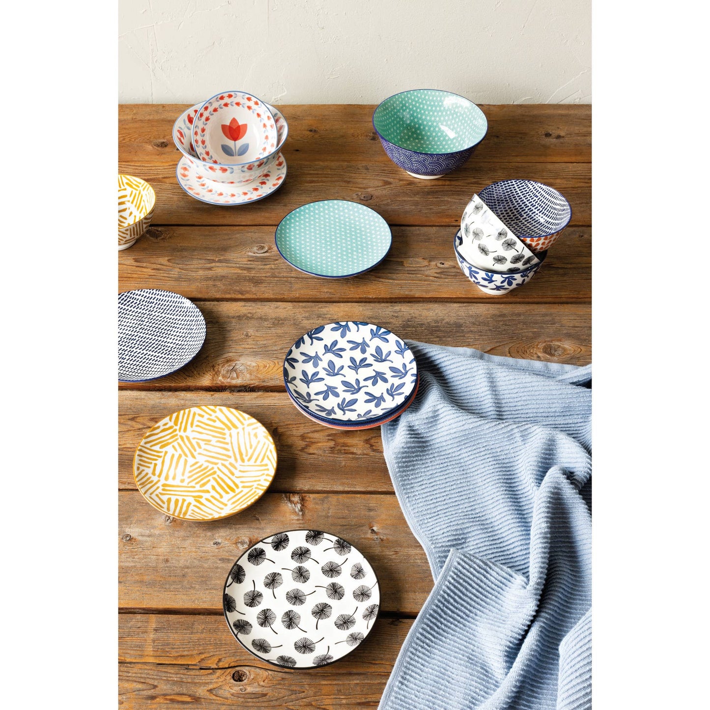 Danica Brands - Blue Waves Stamped Appetizer Plate 6 Inch