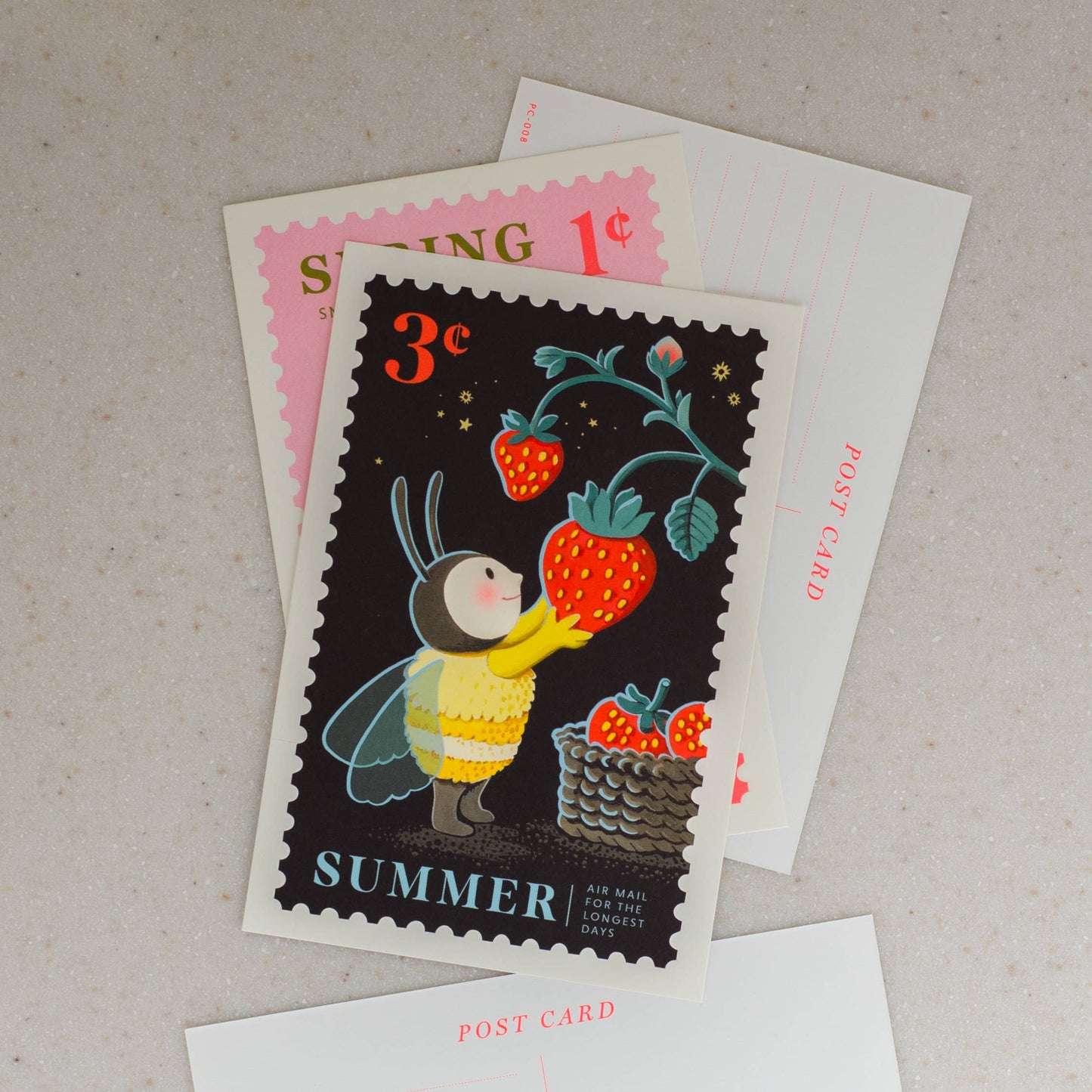 JooJoo Paper - Summer Berry Basket Postcard