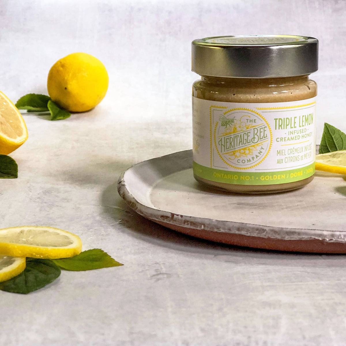Heritage Bee Co. - Triple Lemon Creamed Honey - 300 g (10.6 oz)