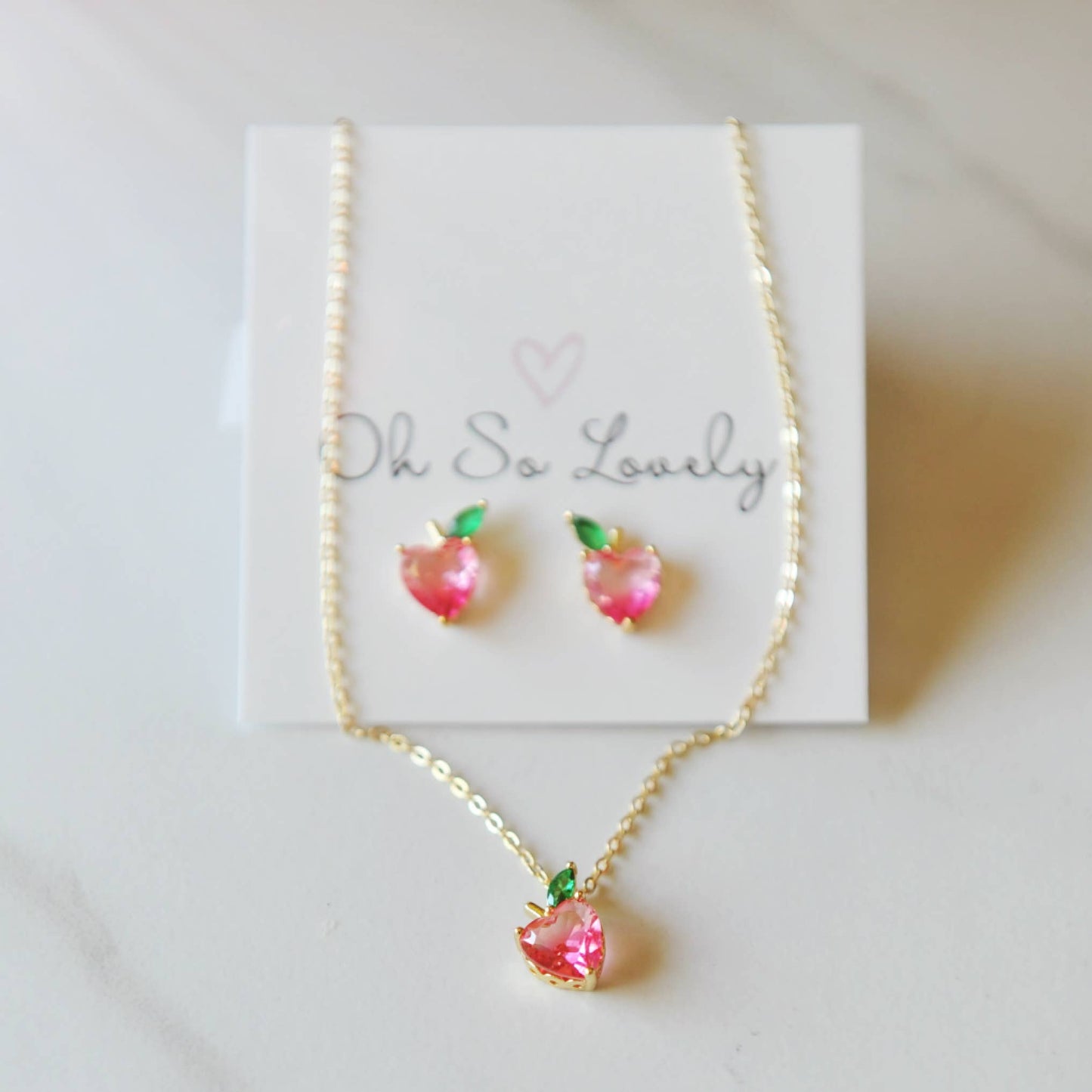 Oh So Lovely - Peach Necklace 