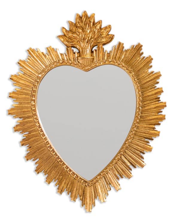 McGowan & Rutherford Ltd - Medium Gold "Sacred Heart" Mirror