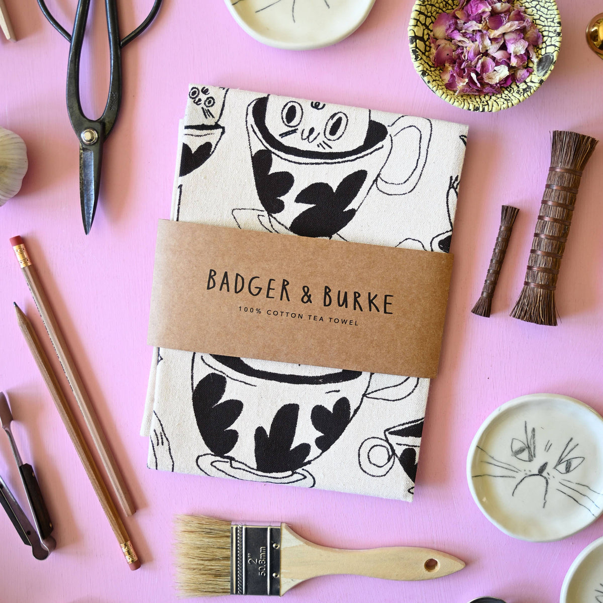Badger & Burke - Tea Time Tea Towel