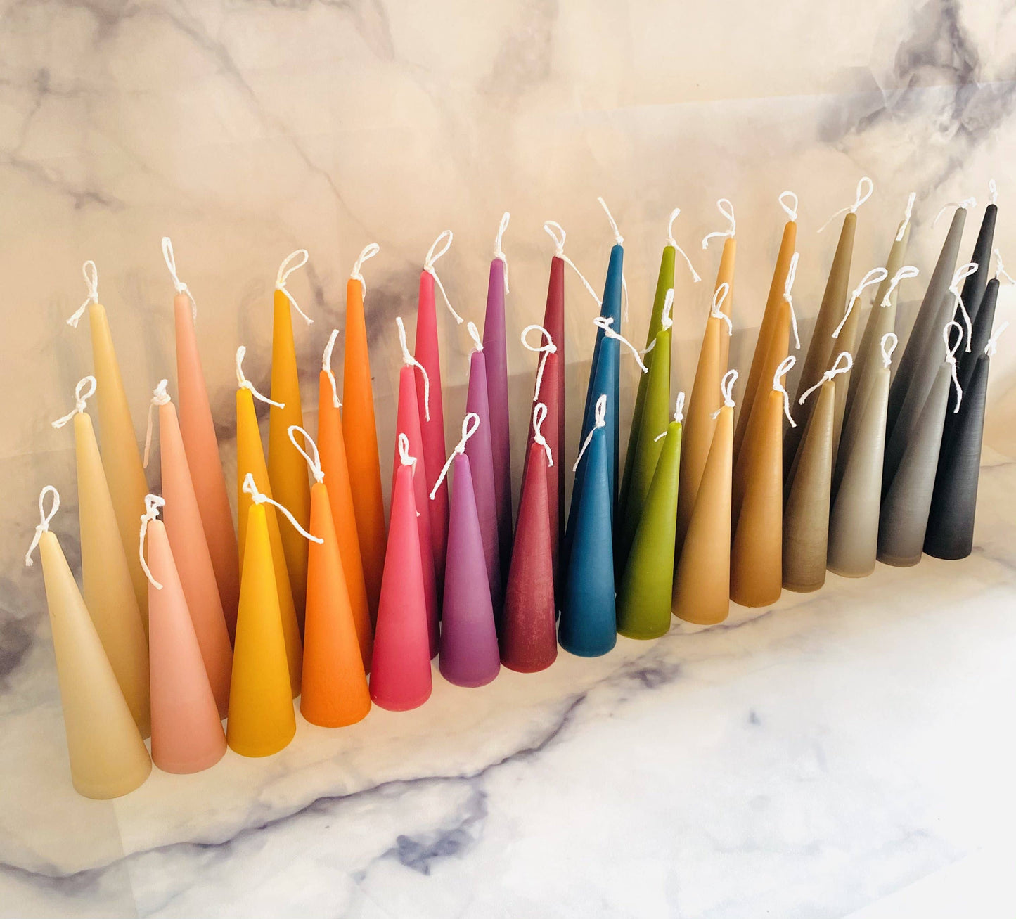 Beeswax Candle: Sand / Medium
