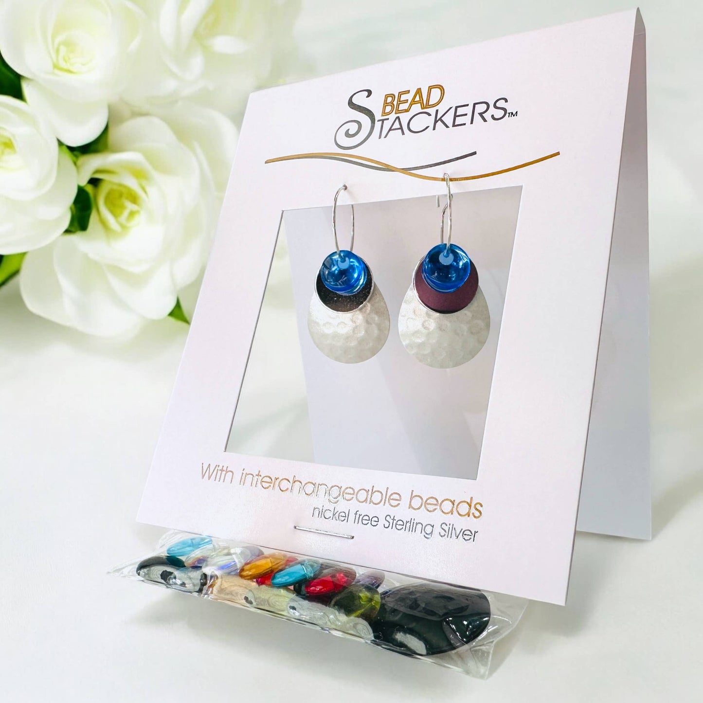 Conversations in Jewellery - MMLT36 - Earrings come with 9 interchangeable colours.