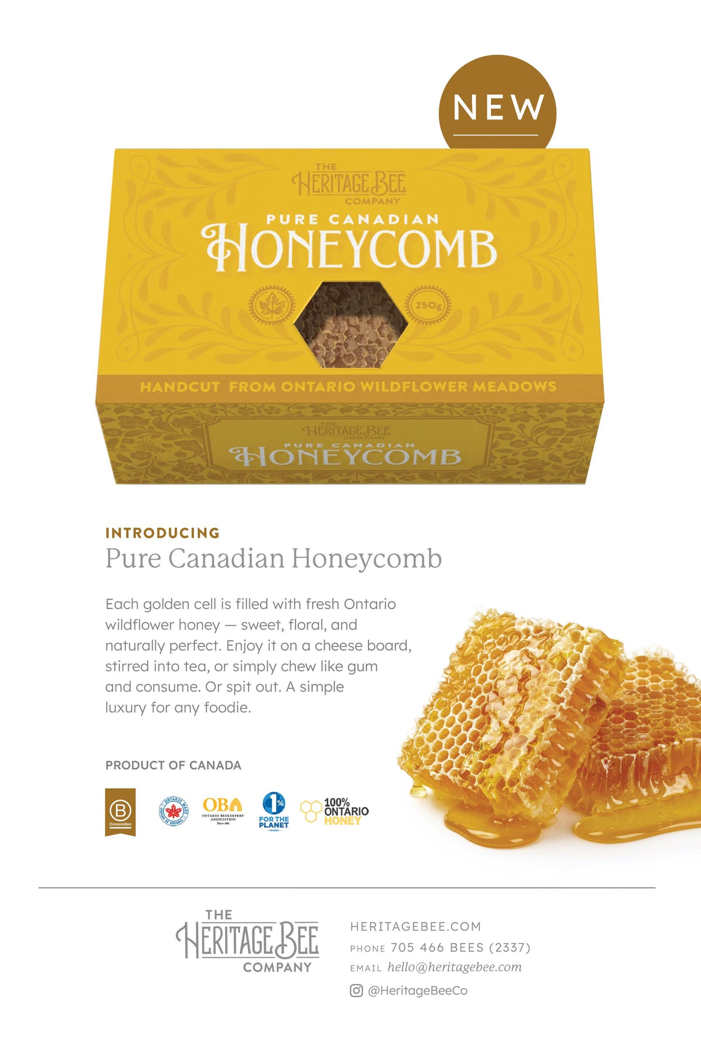 Heritage Bee Co. - Pure Honeycomb
