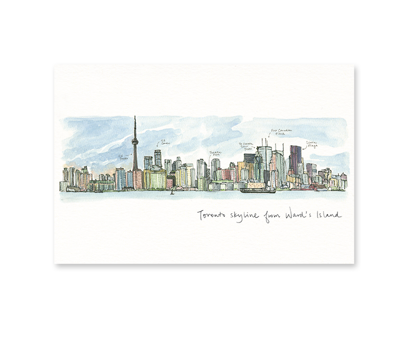 Toronto Skyline Postcard