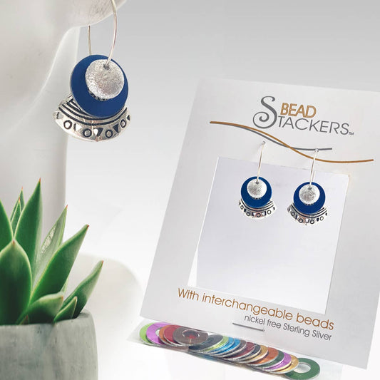 Earrings come with 9 interchangeable colours FN38