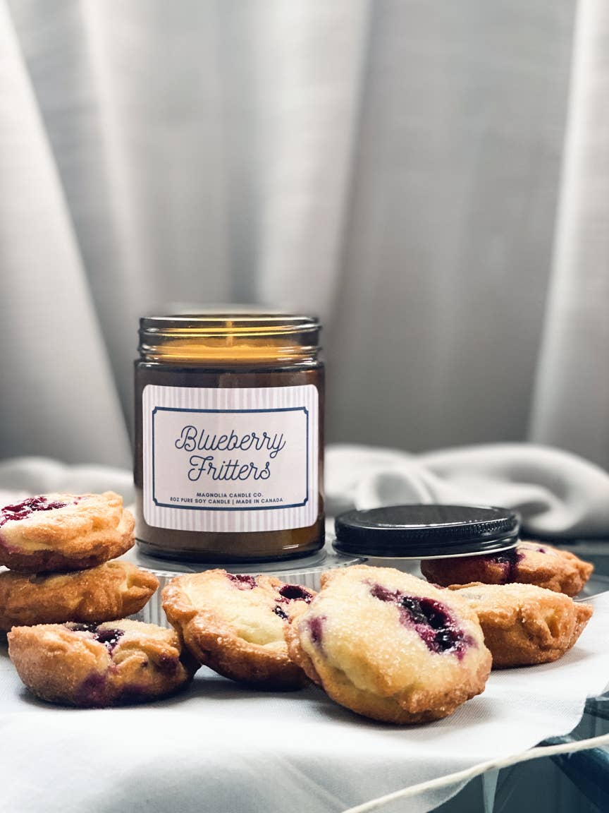 Magnolia Candle Company - Blueberry Fritters, Summer, Spring PURE Soy Candle 8oz