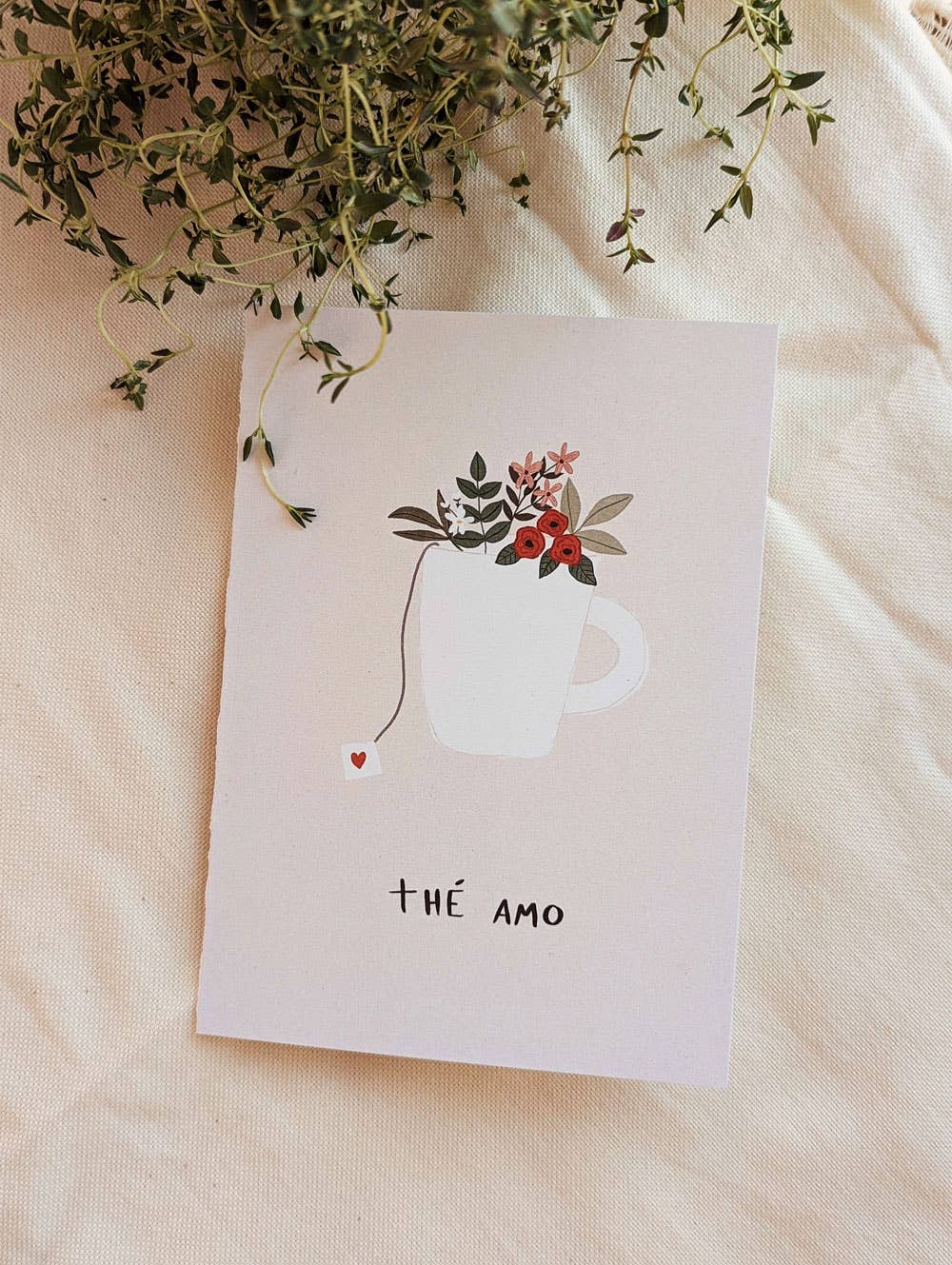 Mimi & August - Thé Amo - Greeting Card