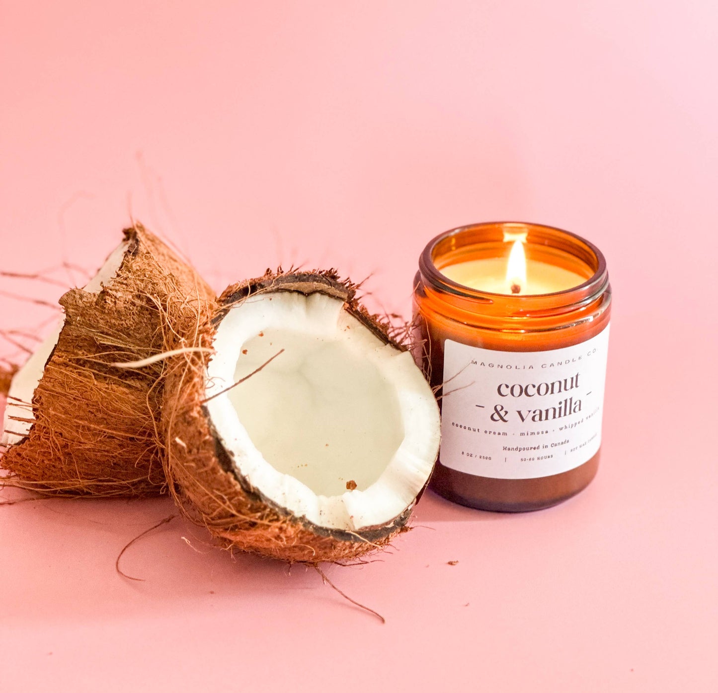 Magnolia Candle Company - Coconut + Vanilla - Summer | Spring Candle 8oz