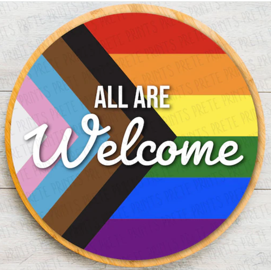 The Craft Witch - All Are Welcome-Pride 12" Door Hanger Kits