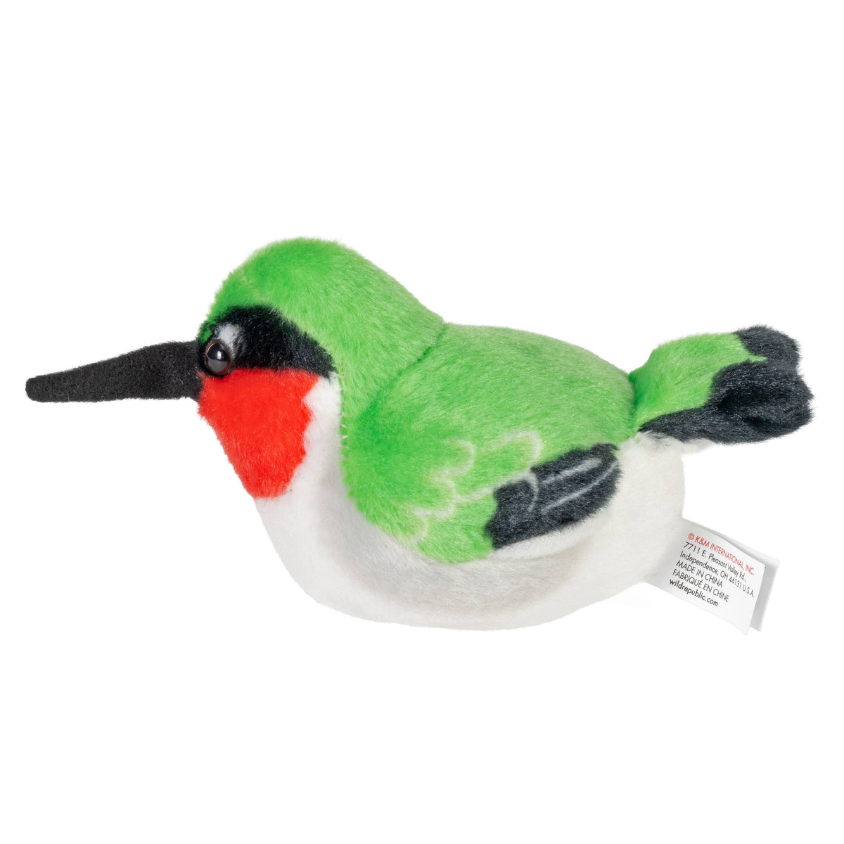 Wild Republic - Audubon II Ruby Throat Hummingbird Animal W Sound 5.5"