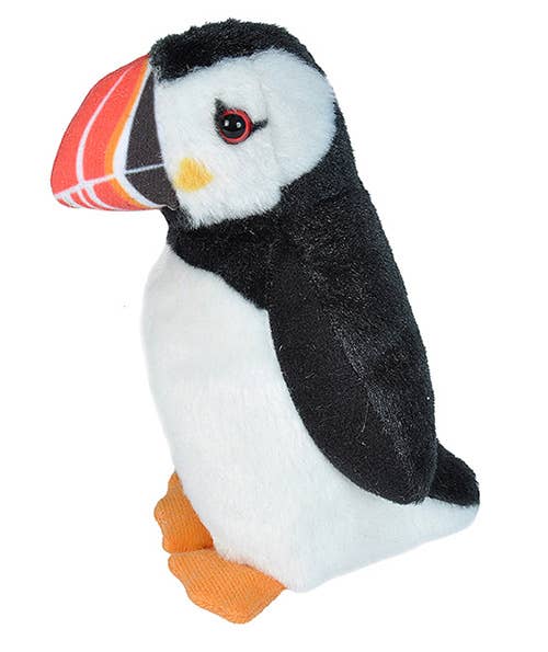Wild Republic - Audubon II Atlantic Puffin Stuffed Animal W Sound  5.5"