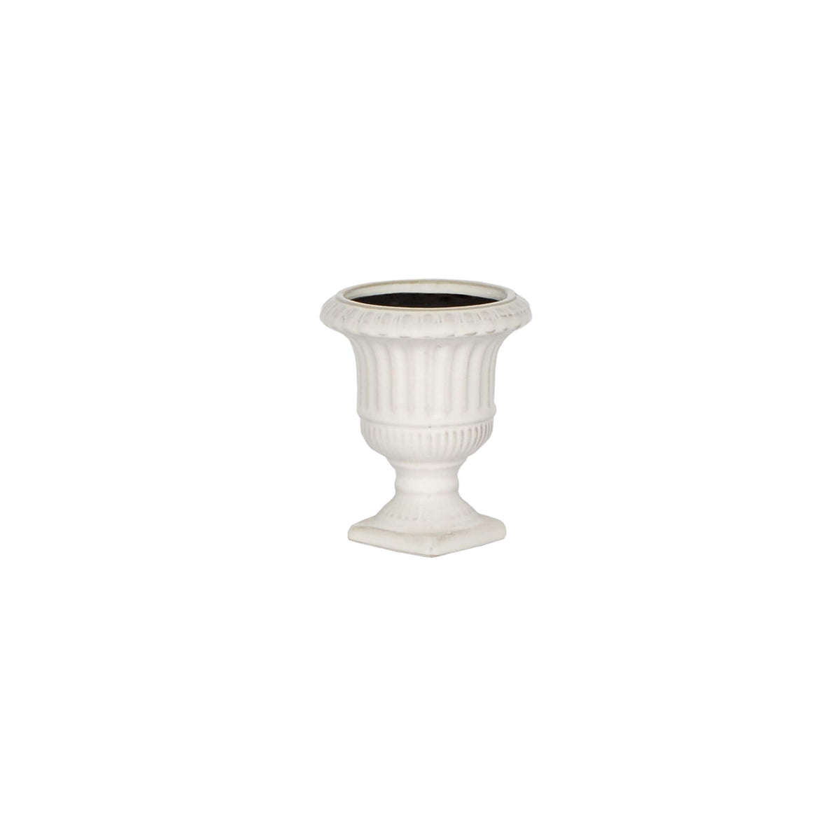 Bacon Basketware - SMALL CERAMIC URN WITH SQUARE BASE