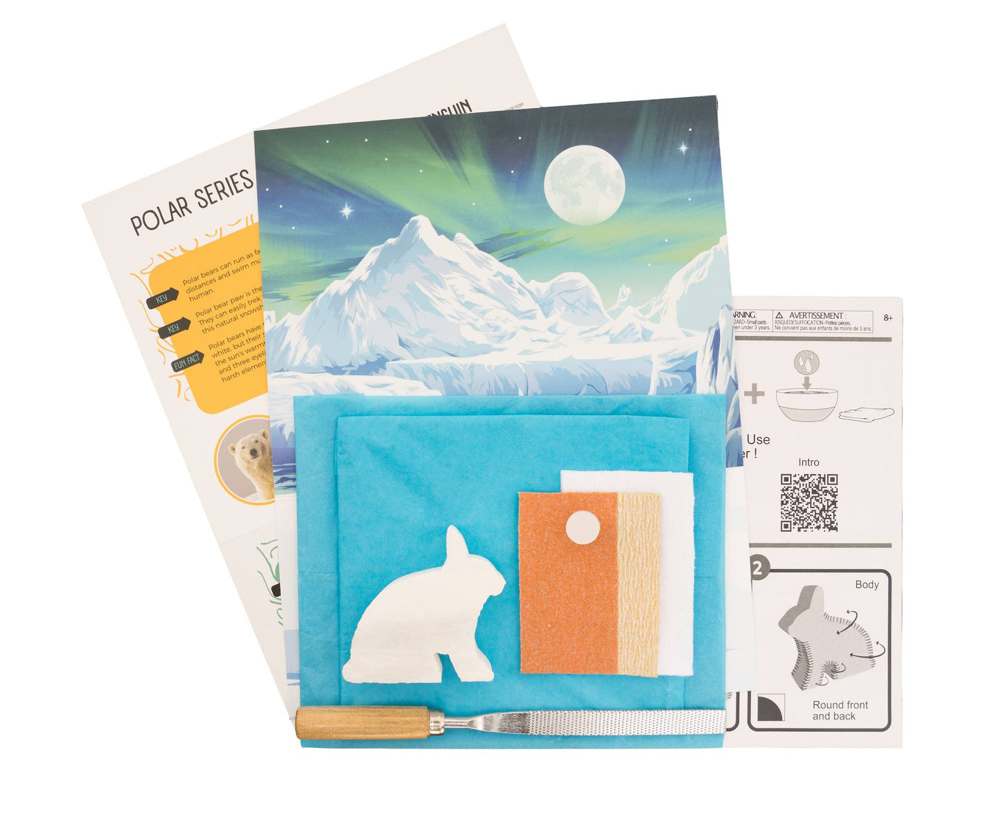 Arctic Hare Alabaster carving kit