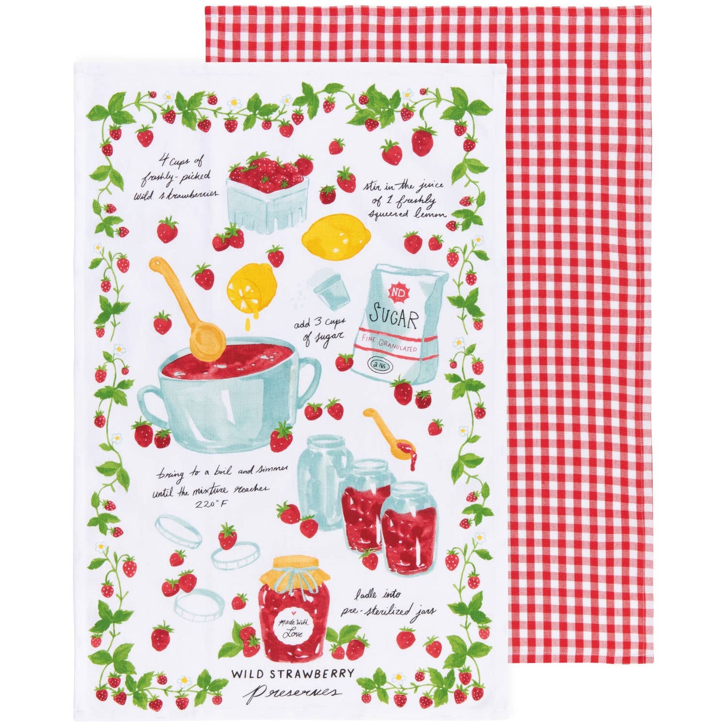Danica Brands - Jam Recipe Dishtowels Set of 2