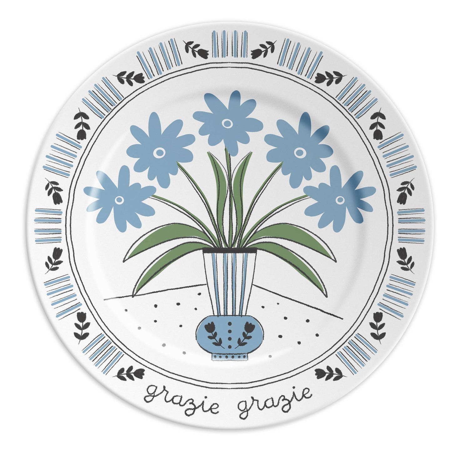 ilaria.i - THANK YOU THANK YOU - Plate with floral design