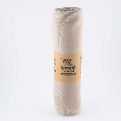 Cheeks Ahoy - Organic Brushed Cotton Non•Paper Towels: Berry Pie / 6-pk