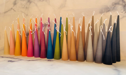 Beeswax Candle: Sand / Medium