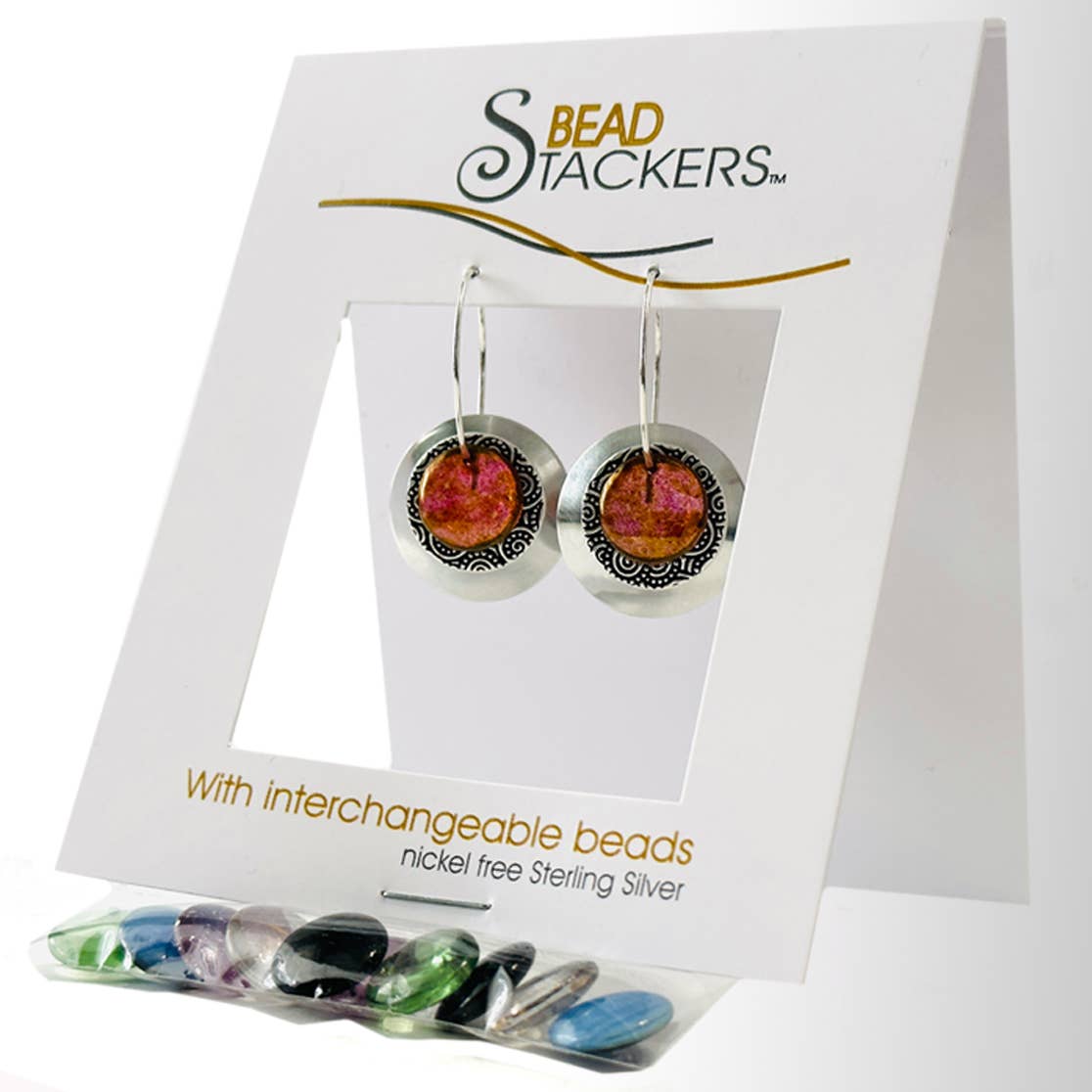 Conversations in Jewellery - TCRD42 - Earrings come with 6 interchangeable colours.