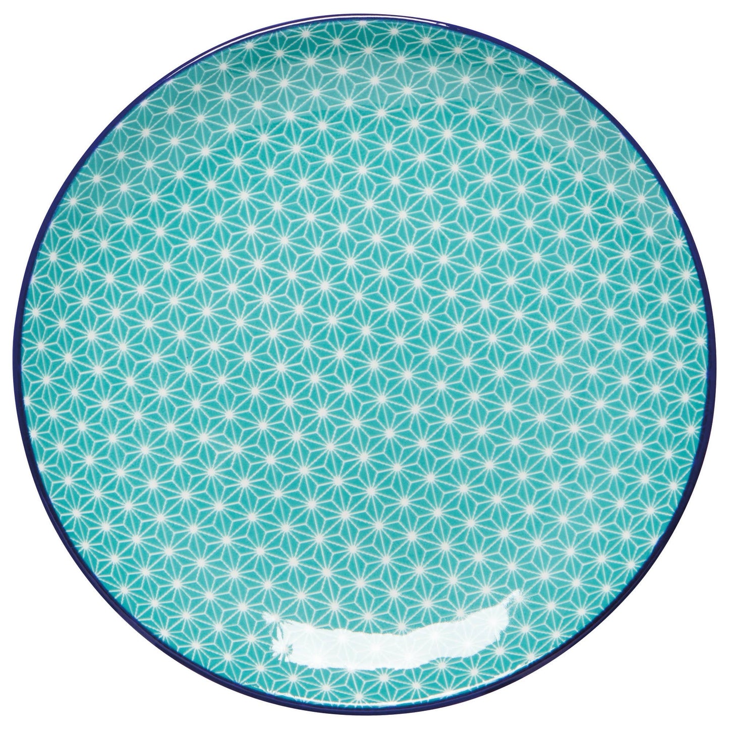 Danica Brands - Aqua Stars Stamped Appetizer Plate 6 inch