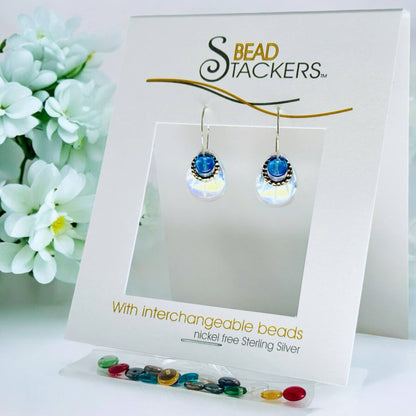 Dangle earrings come with 9 interchangeable colours PT30