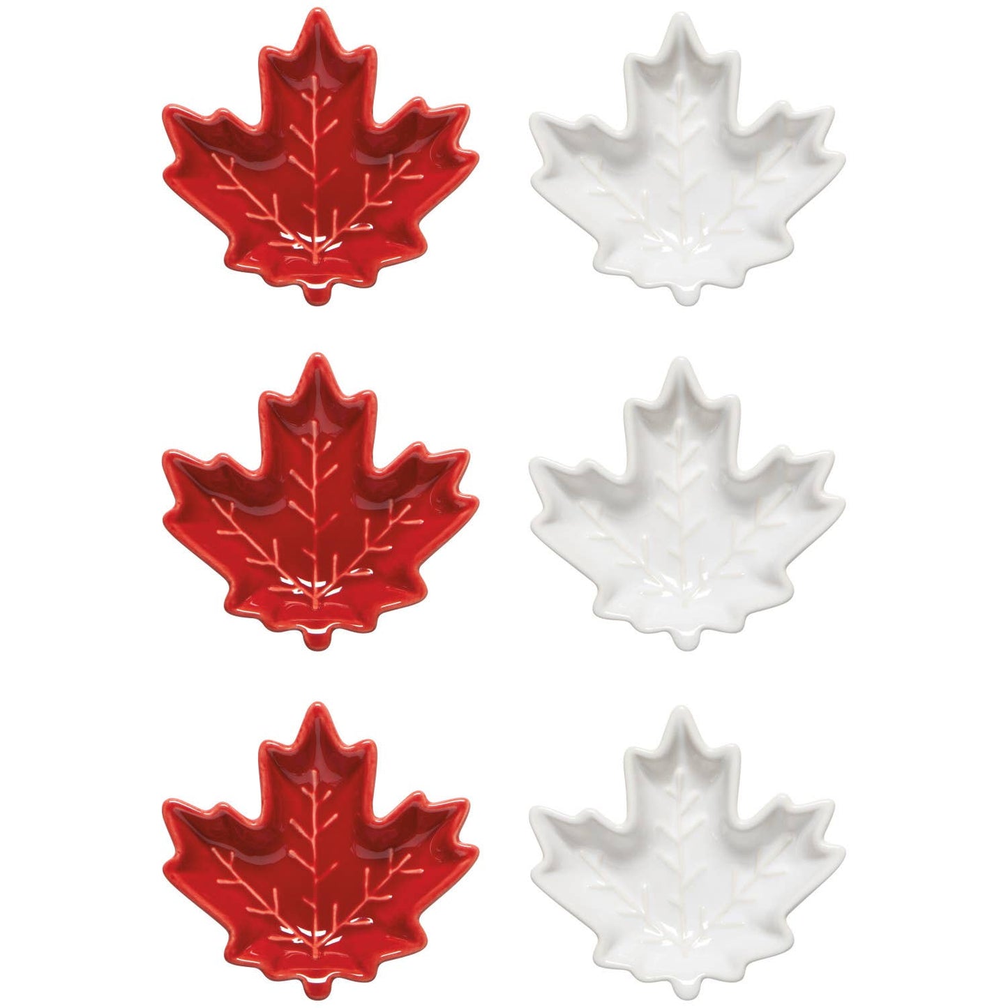 Danica Brands - Canadiana Maple Leaf Pinch Bowls Set of 6