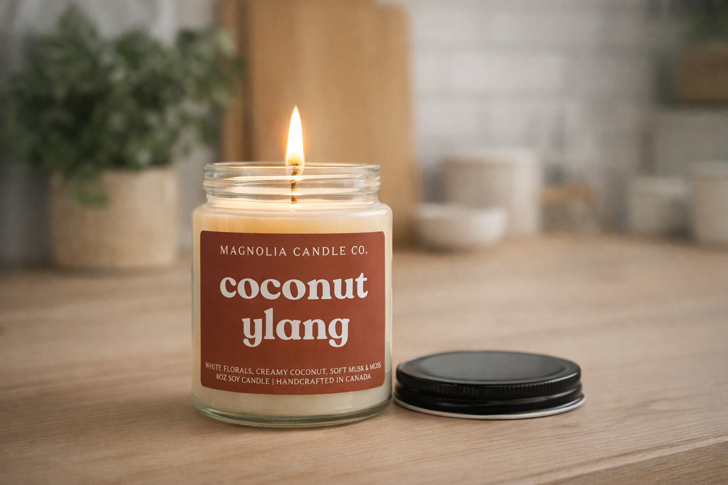 Magnolia Candle Company - Coconut Ylang, Spring | Summer Soy Candle 8oz