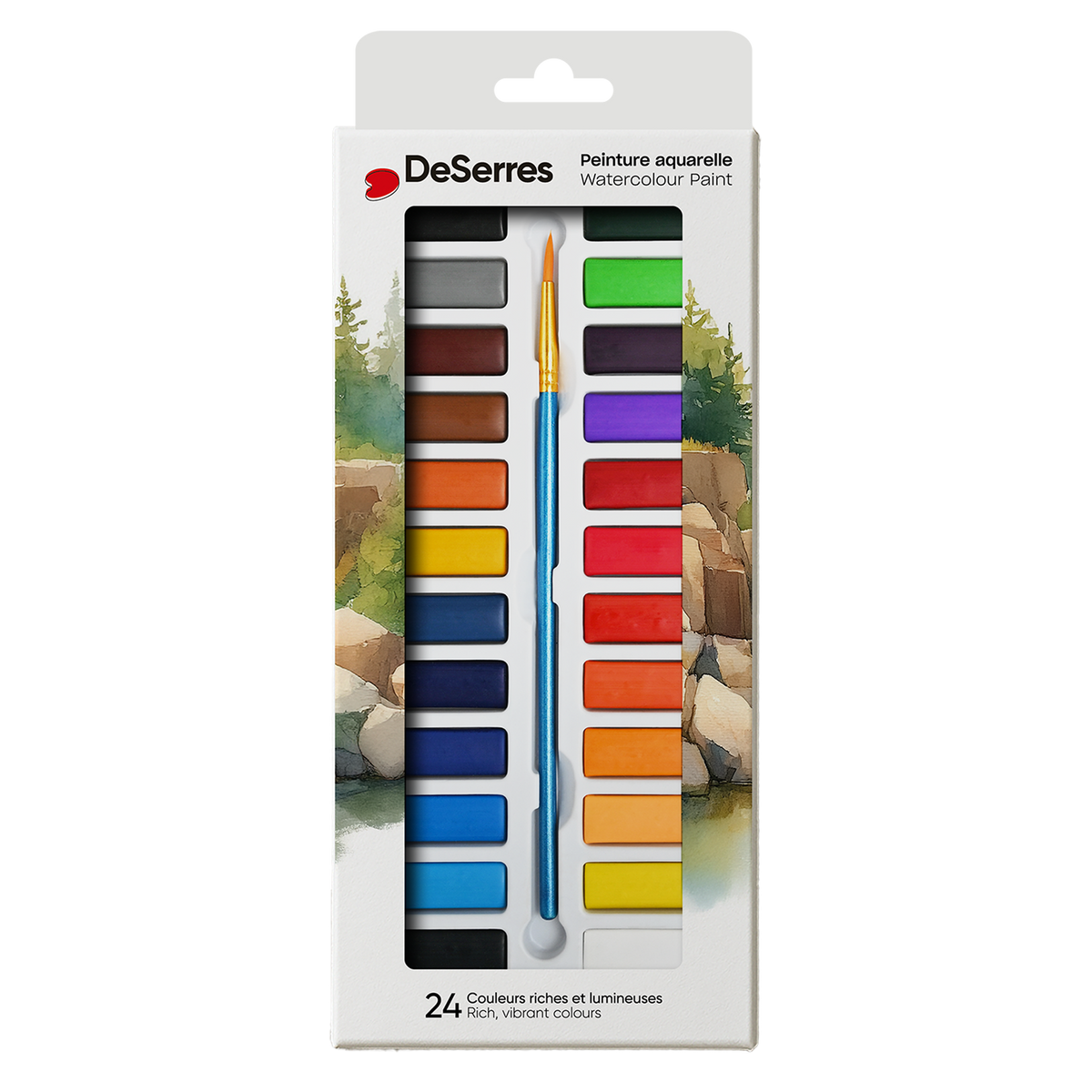 pierrebelvedere.com - WATERCOLOUR KIT- 24 HALF PANS
