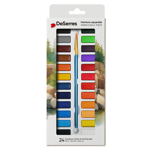 pierrebelvedere.com - WATERCOLOUR KIT- 24 HALF PANS