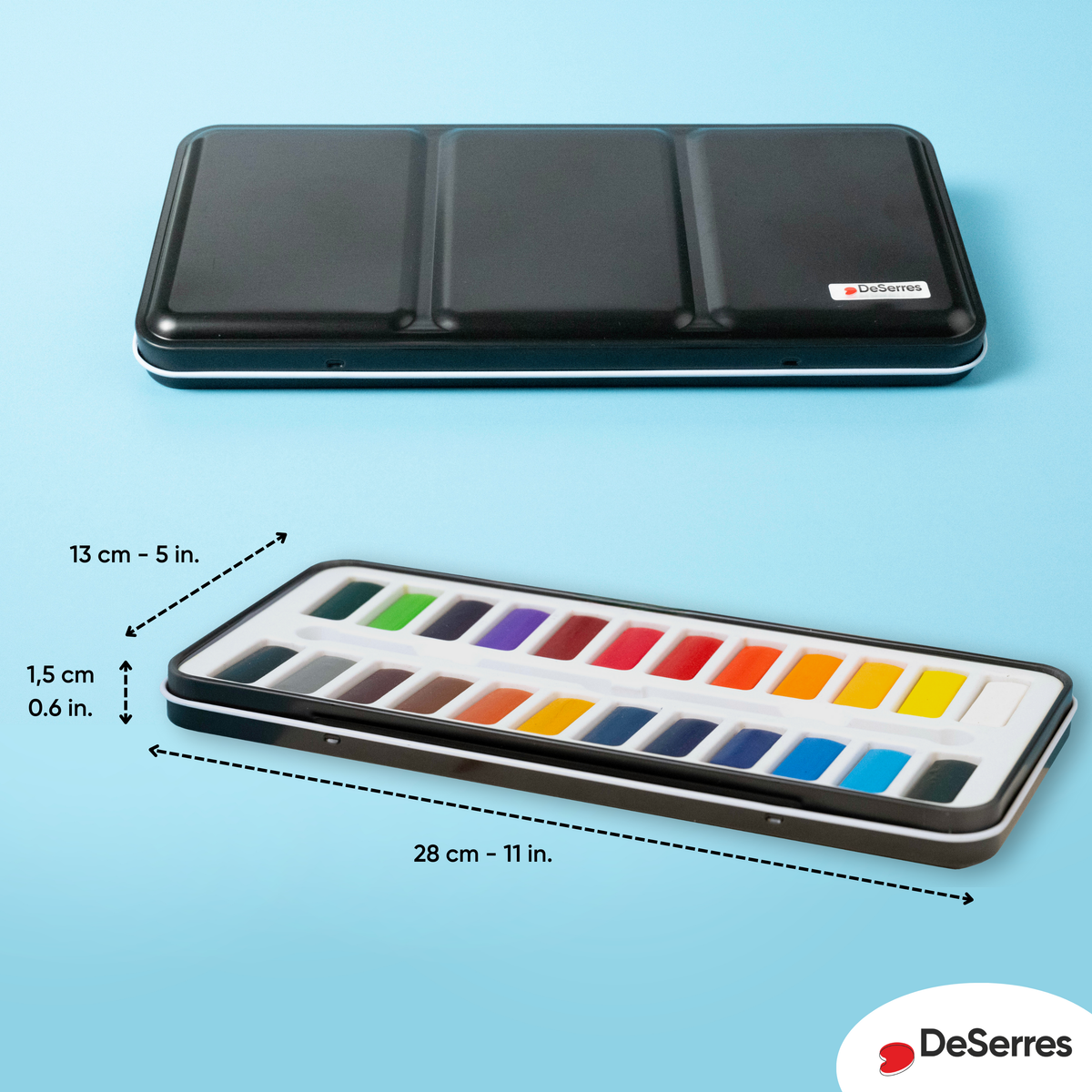 pierrebelvedere.com - WATERCOLOUR KIT- 24 HALF PANS