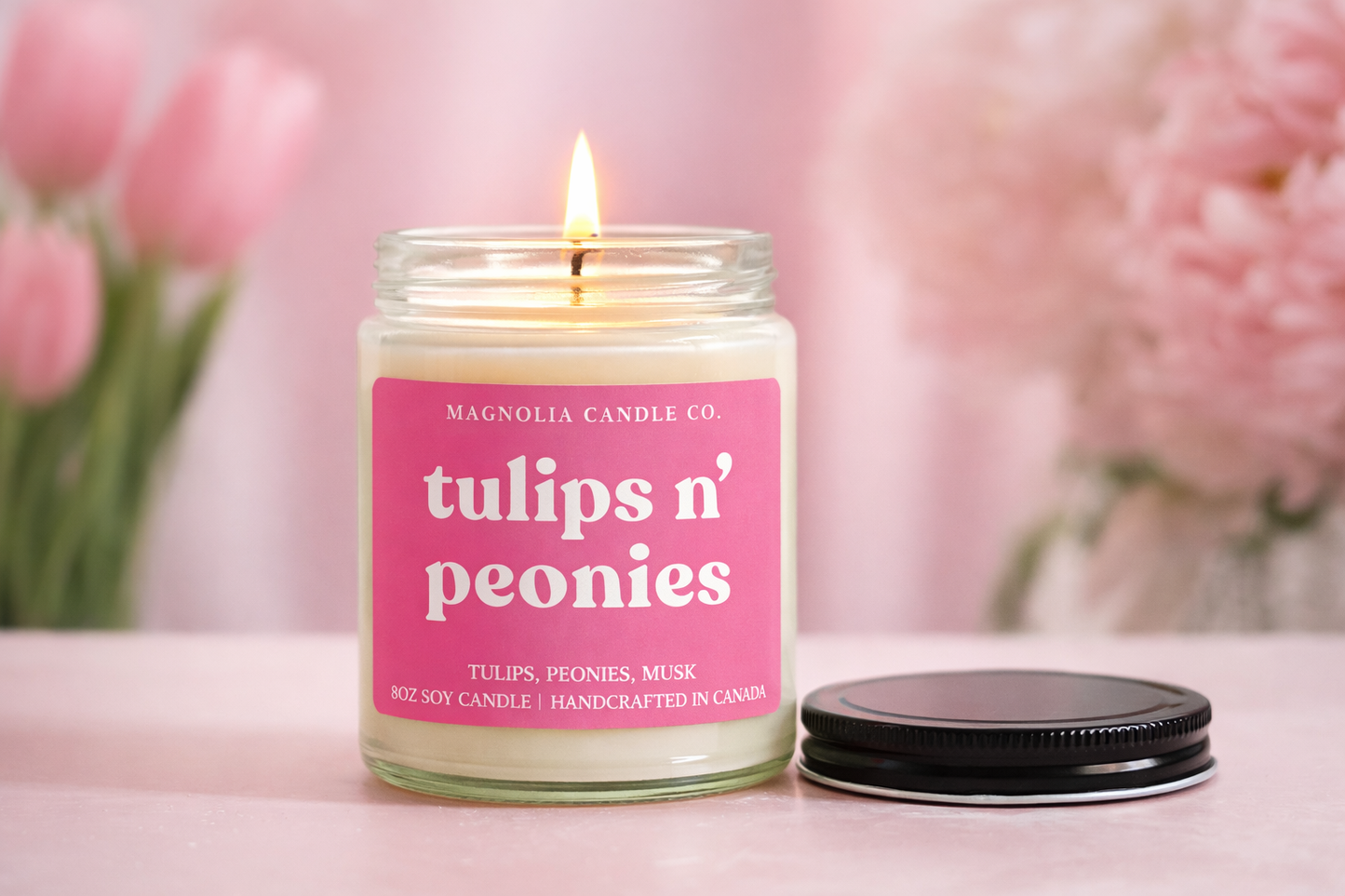 Magnolia Candle Company - Tulips & Peonies - Summer | Spring Candle 8oz