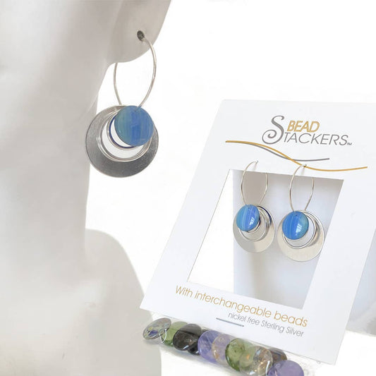 Earrings come with 6 interchangeable colours OCW40