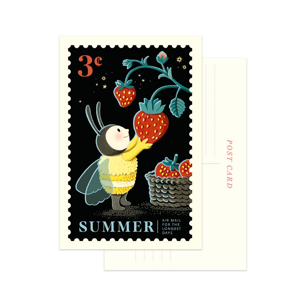 JooJoo Paper - Summer Berry Basket Postcard