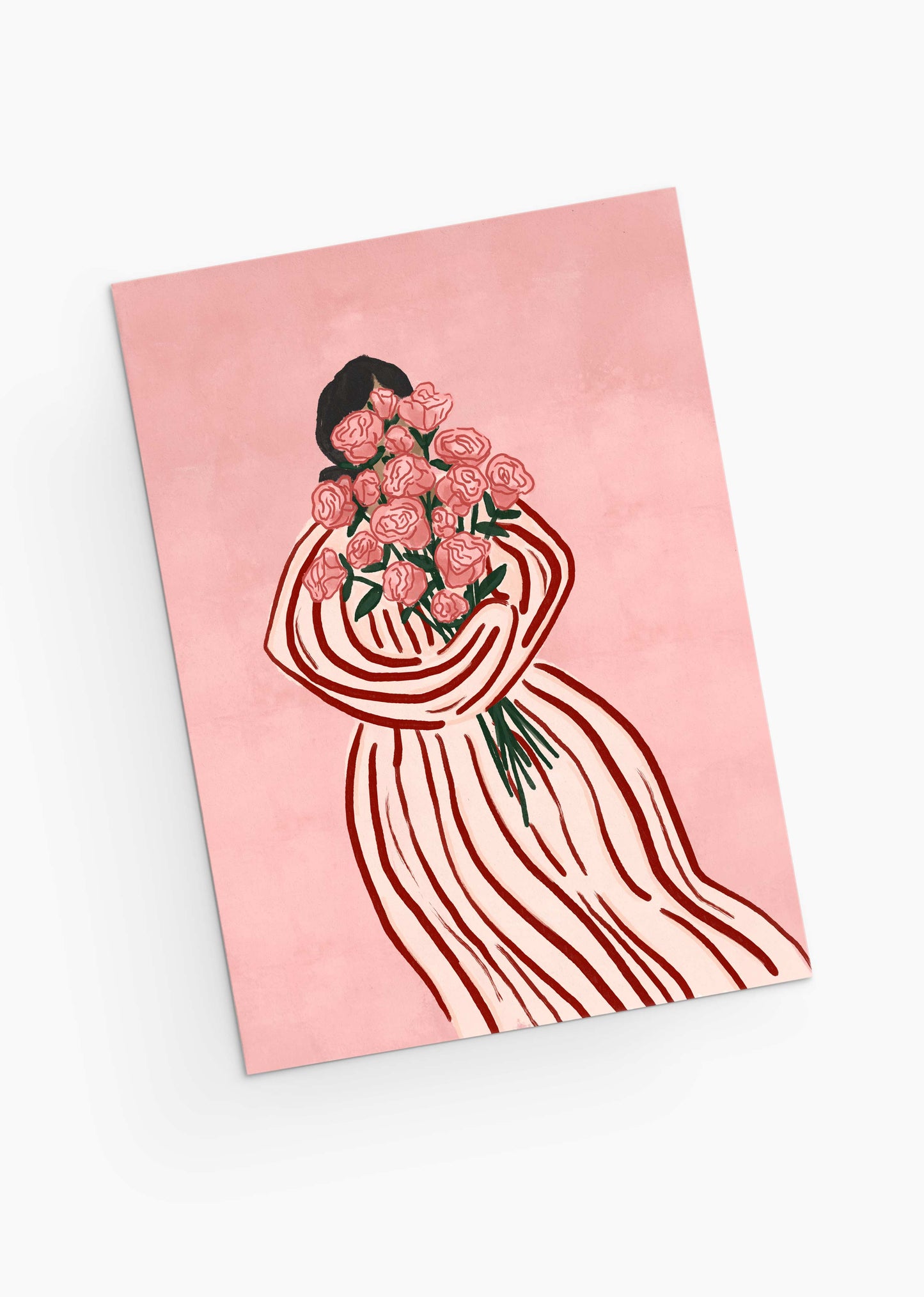 Mimi & August - Bouquet of Roses - Greeting Card