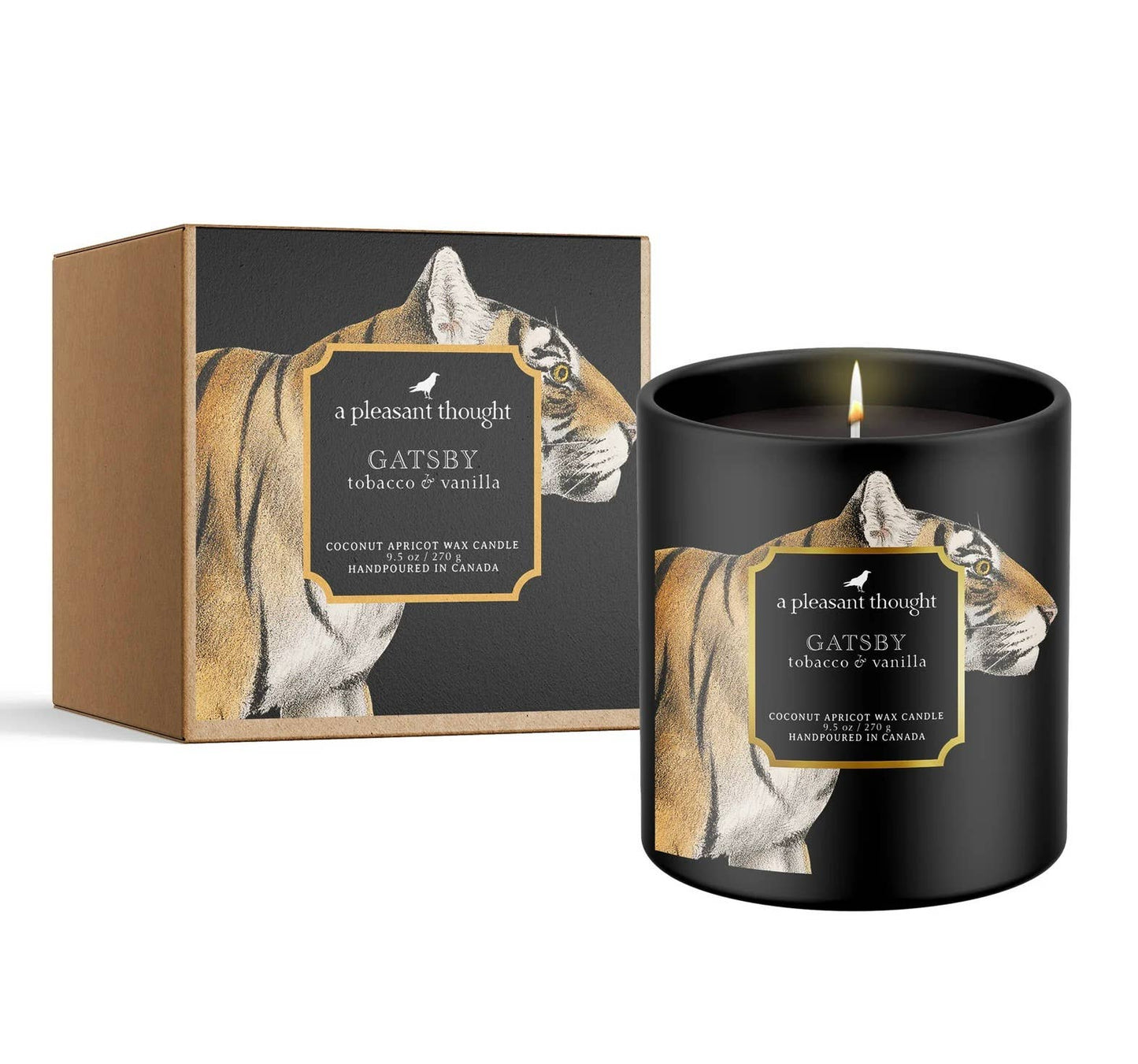 GATSBY | TOBACCO & VANILLA | RAVEN CANDLE: Cotton