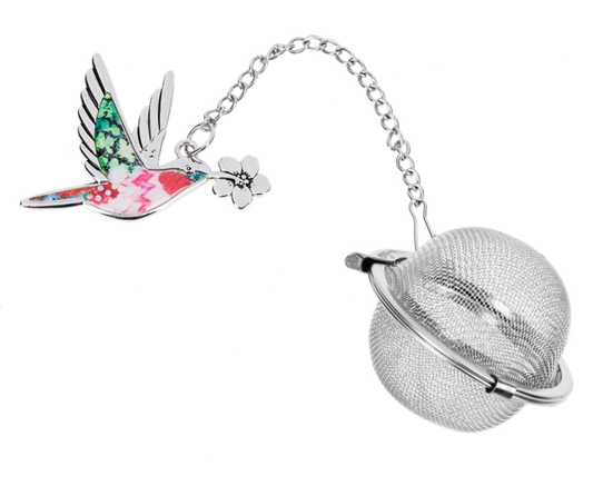 Red/Green Hummingbird Design - Stainless Steel Tea Infuser