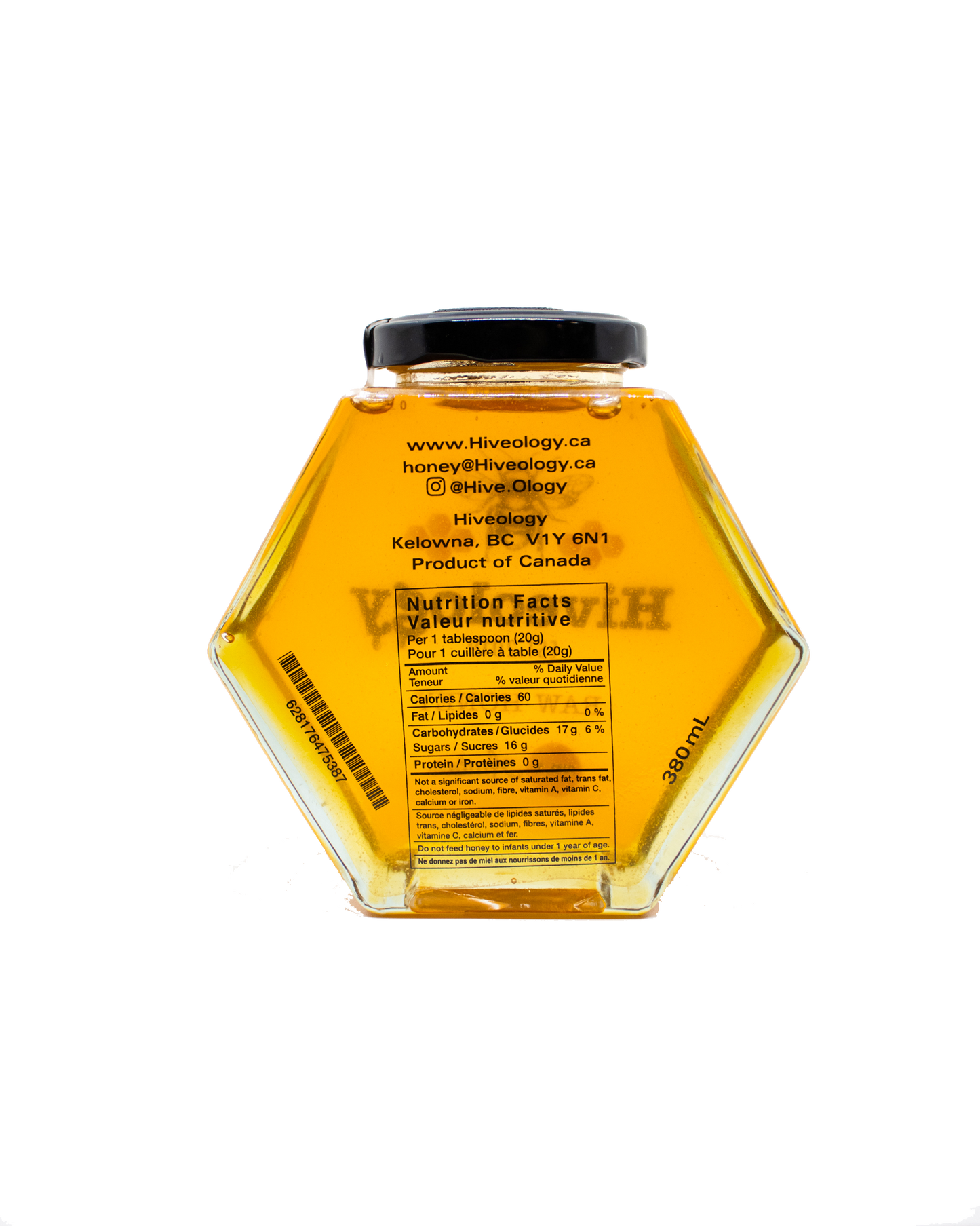 Hiveology - Wildflower Honey (Liquid Honey): Large (380ml)