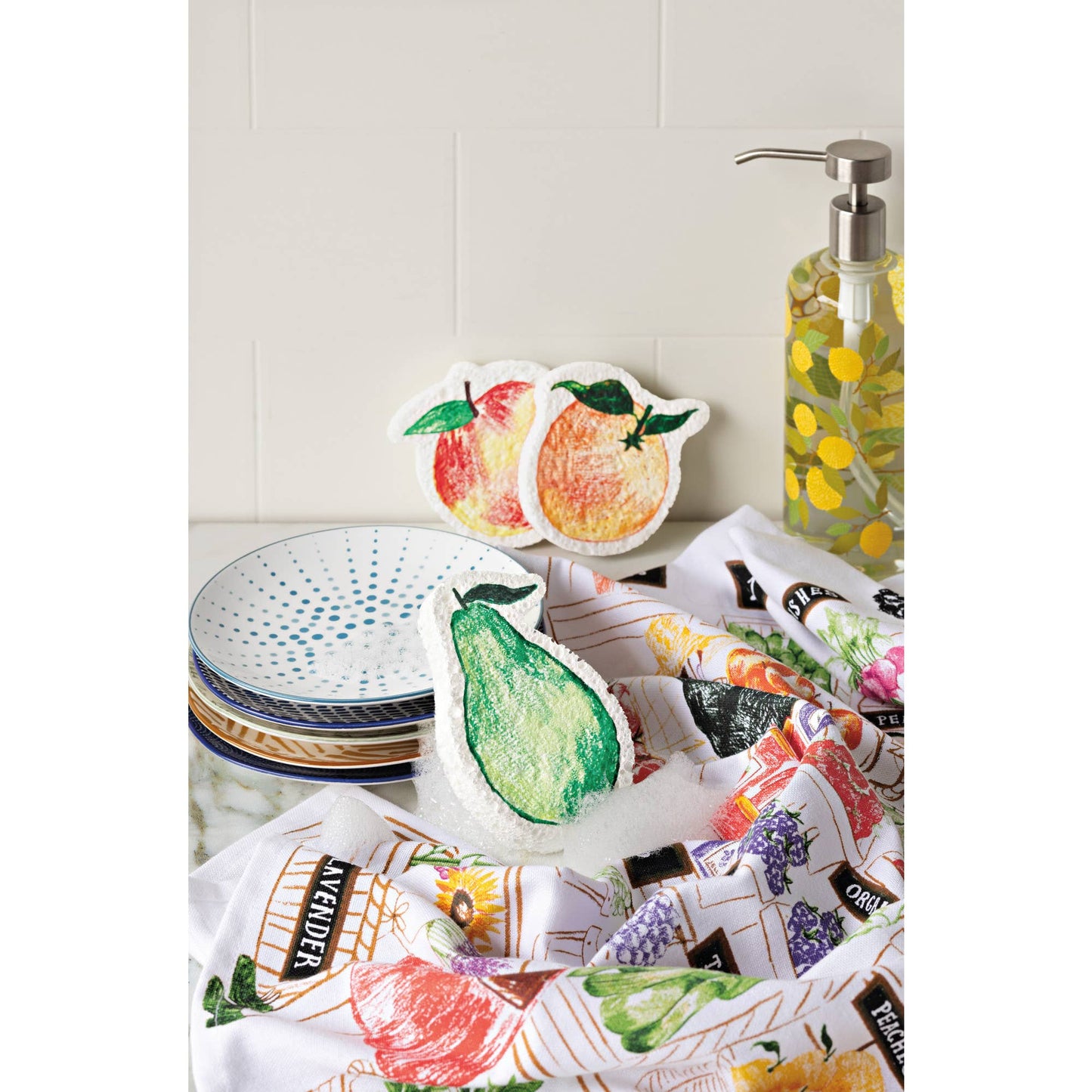 Danica Brands - White Geo Stamped Appetizer Plate 6 Inch