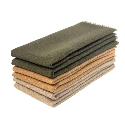 Cheeks Ahoy - Organic Brushed Cotton Non•Paper Towels: Berry Pie / 6-pk