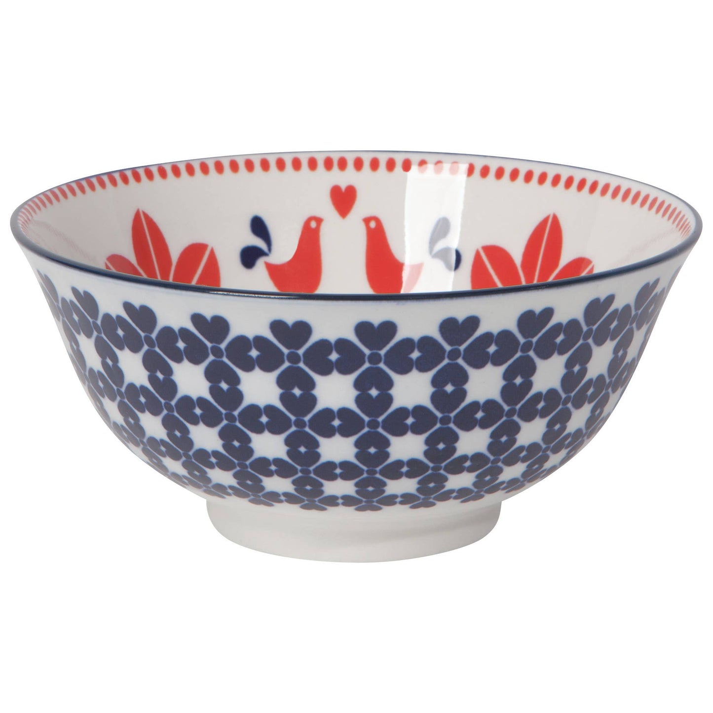 Danica Brands - Navy Bird Stamped Bowl 6 Inch